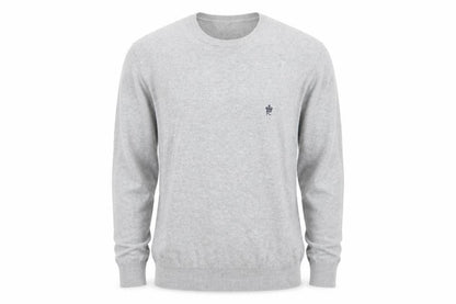 Mens UK Size L Preworn Grey Henley Jumper