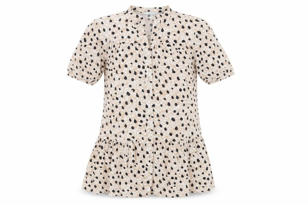 Womens UK Size 4 Primark Pink Basic Button-Up