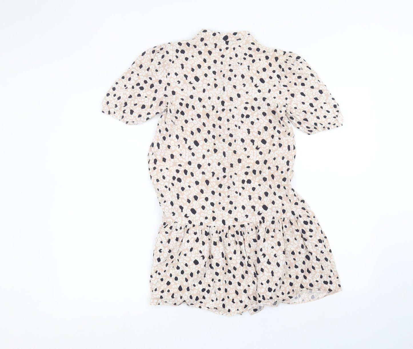 Primark Womens Pink Animal Print  Basic Button-Up Size 4