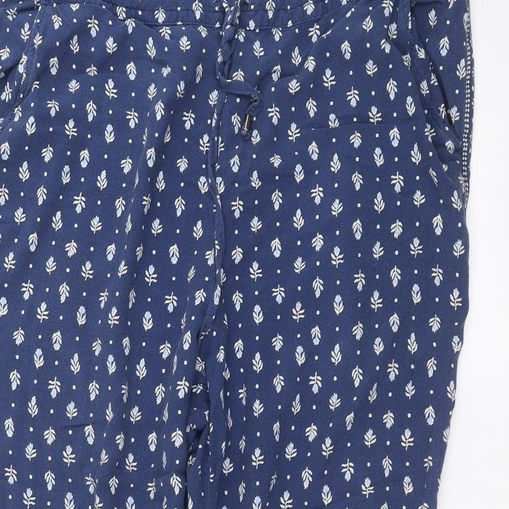 Womens UK Size 18 Marks and Spencer Regular Fit  Blue Trousers