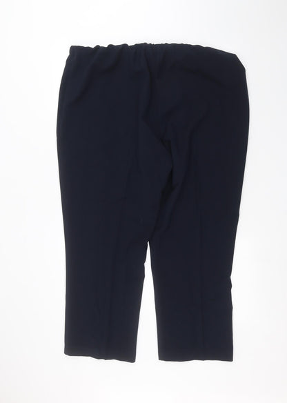 Womens UK Size 20 Julipa Regular Fit  Blue Trousers