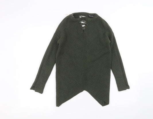 Womens UK Size 10 Select Green Pullover Jumper