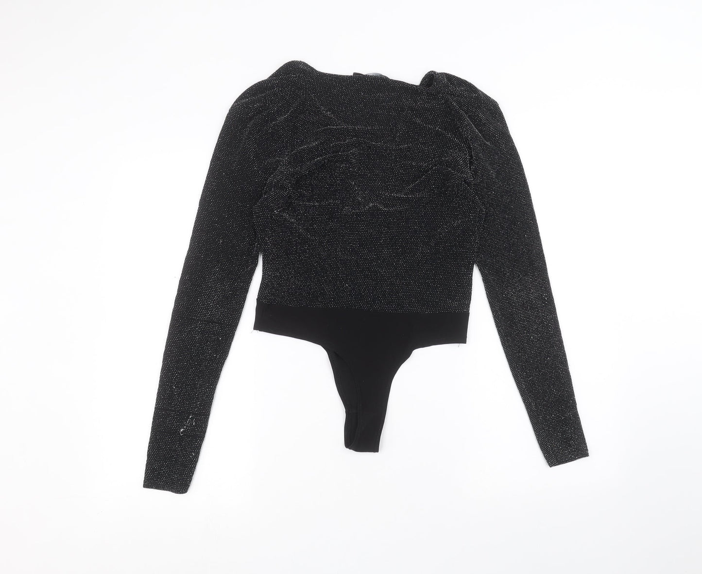 I SAW IT FIRST Womens Black   Bodysuit One-Piece Size S