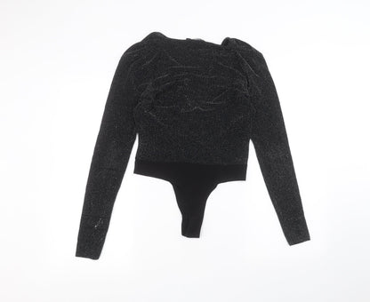 I SAW IT FIRST Womens Black   Bodysuit One-Piece Size S