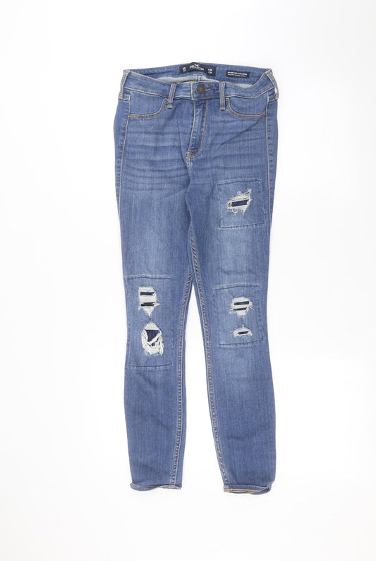 Hollister Womens Blue   Skinny Jeans Size 26 in L26 in - ripped details