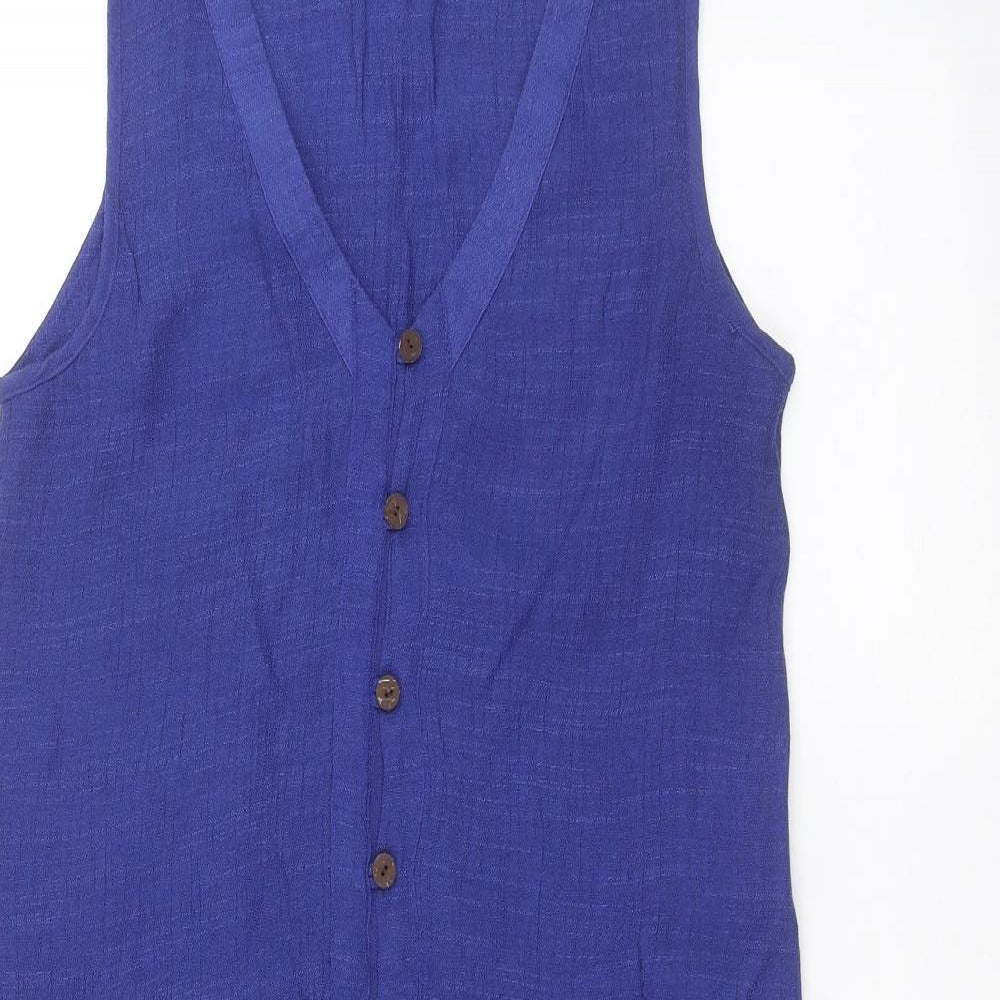guapo Womens Blue   Basic Button-Up Size L