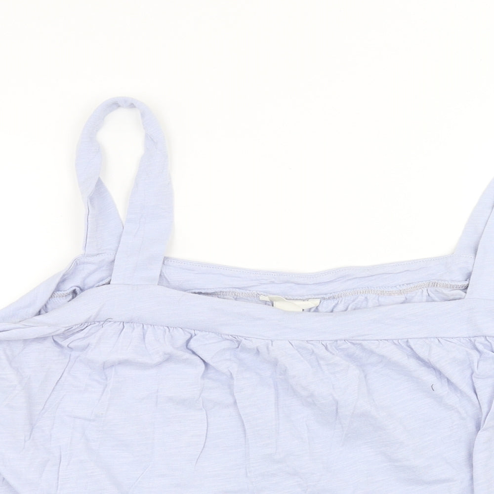Womens UK Size XL H&M Blue Basic T-Shirt