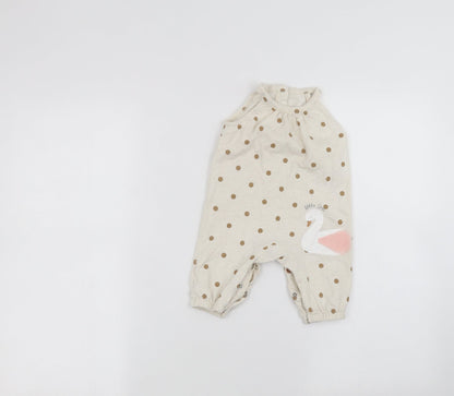 Mothercare Baby Beige   Babygrow One-Piece Size 0-3 Months
