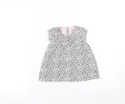 F&F Baby White Animal Print  A-Line  Size 3-6 Months
