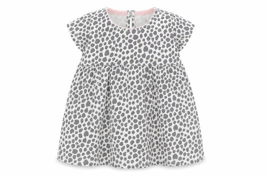 F&F Baby White Animal Print  A-Line  Size 3-6 Months