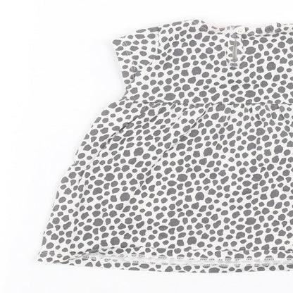F&F Baby White Animal Print  A-Line  Size 3-6 Months