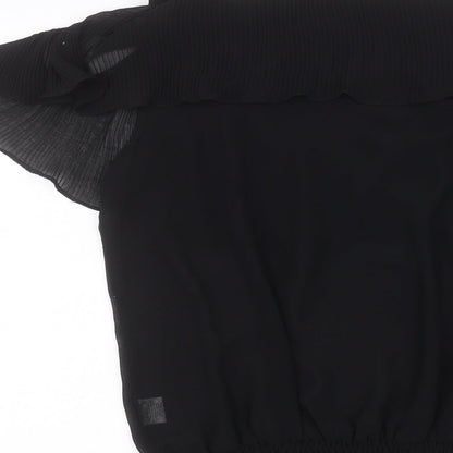 Miss Moda Womens Black   Basic Blouse Size L