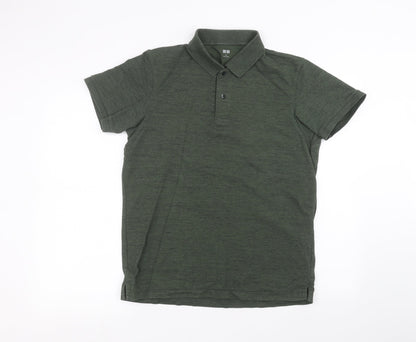 Uni Mens Green    Polo Size M