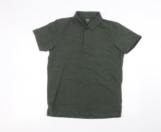 Uni Mens Green    Polo Size M