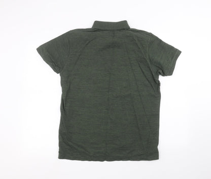 Uni Mens Green    Polo Size M