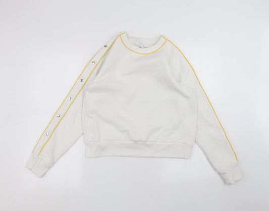 Primark Womens White   Pullover Jumper Size XS