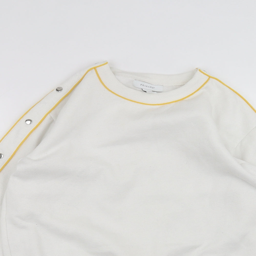 Primark Womens White   Pullover Jumper Size XS