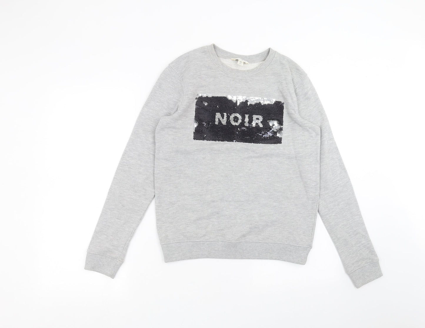 Womens UK Size 8 Miss Selfridge Grey Pullover Jumper