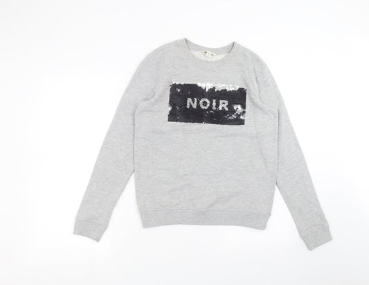 Womens UK Size 8 Miss Selfridge Grey Pullover Jumper