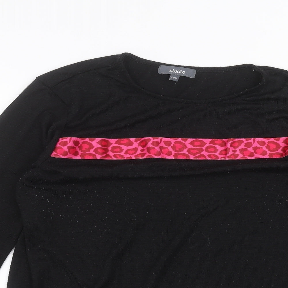 Womens UK Size 12 Studio Black Pullover Jumper