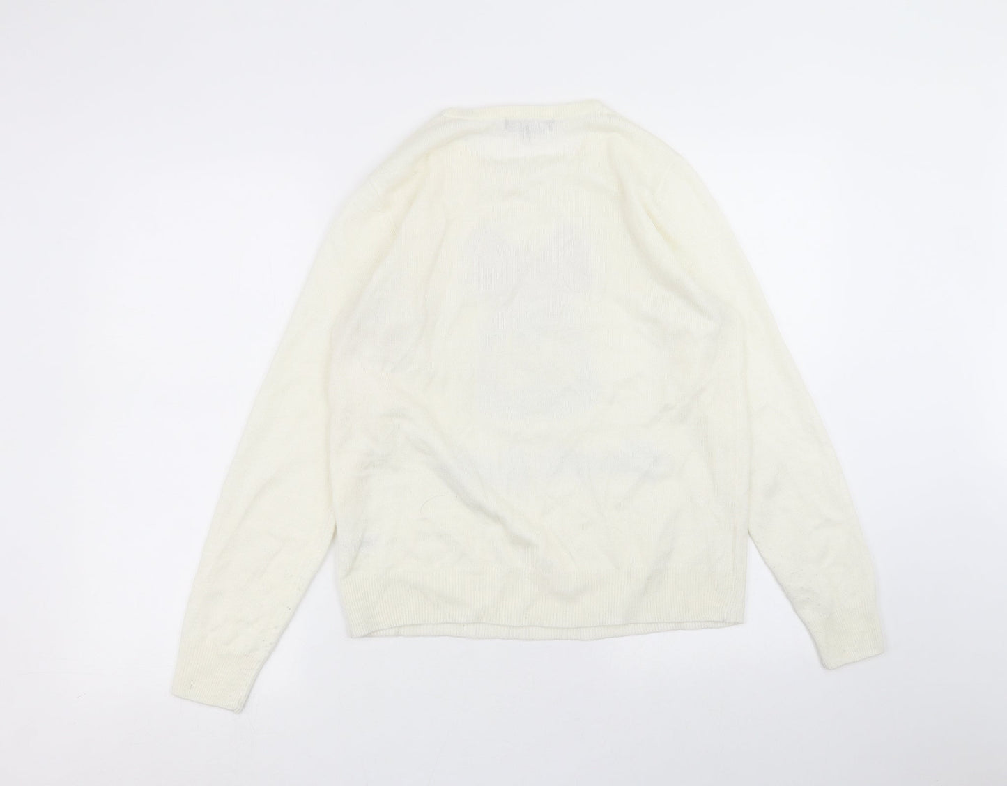 Womens UK Size 12 Studio White Pullover Jumper