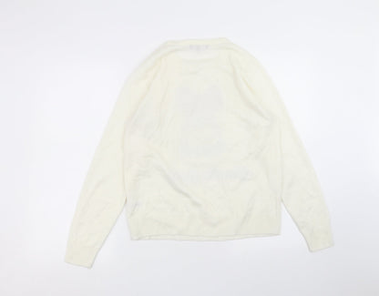 Womens UK Size 12 Studio White Pullover Jumper