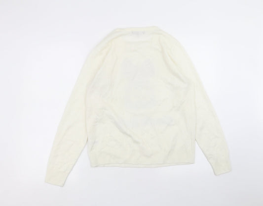 Womens UK Size 12 Studio White Pullover Jumper