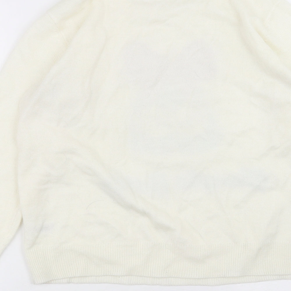 Womens UK Size 12 Studio White Pullover Jumper