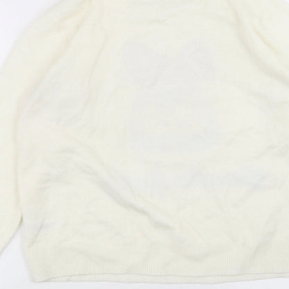 Womens UK Size 12 Studio White Pullover Jumper