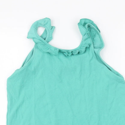 Womens UK Size 14 NEXT Green Basic T-Shirt