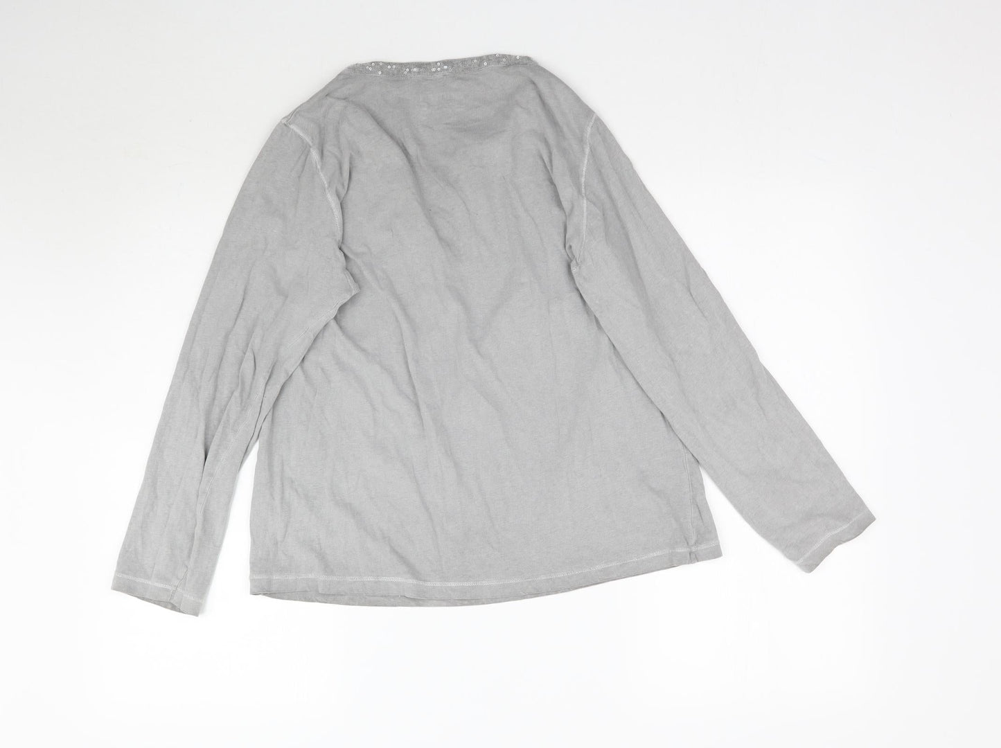 Womens UK Size L TCM Grey Basic T-Shirt