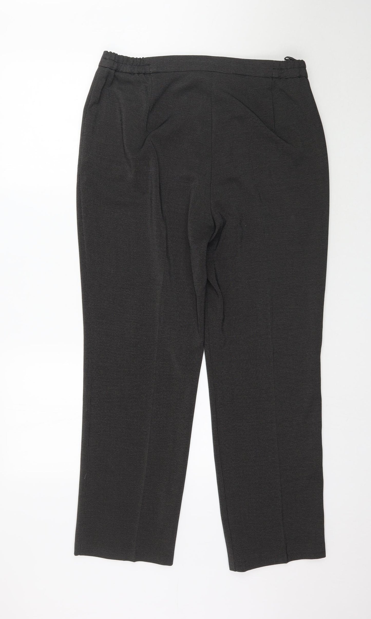 Womens UK Size 14 Preworn Regular Fit  Grey Trousers