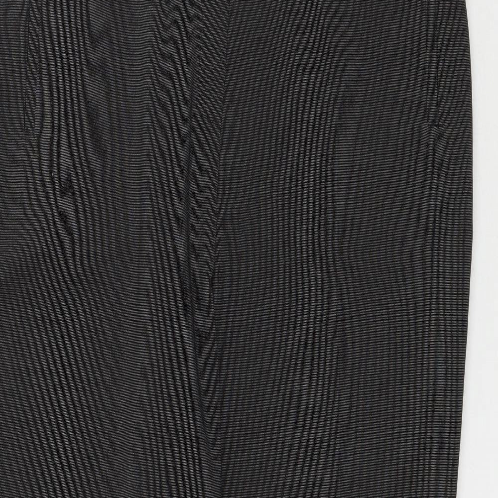 Womens UK Size 14 Preworn Regular Fit  Grey Trousers