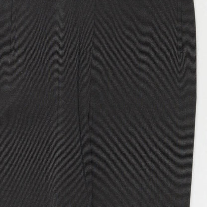 Womens UK Size 14 Preworn Regular Fit  Grey Trousers