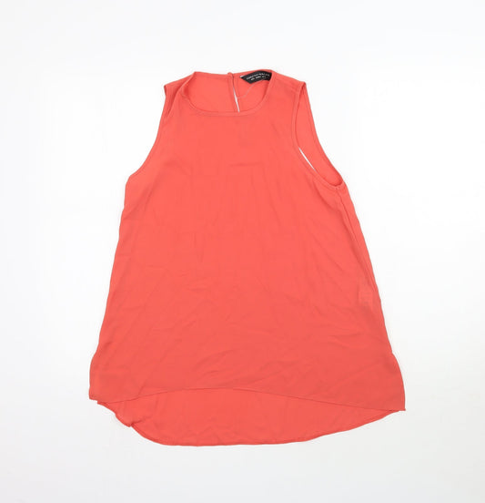 Womens UK Size 6 Dorothy Perkins Orange Basic Blouse