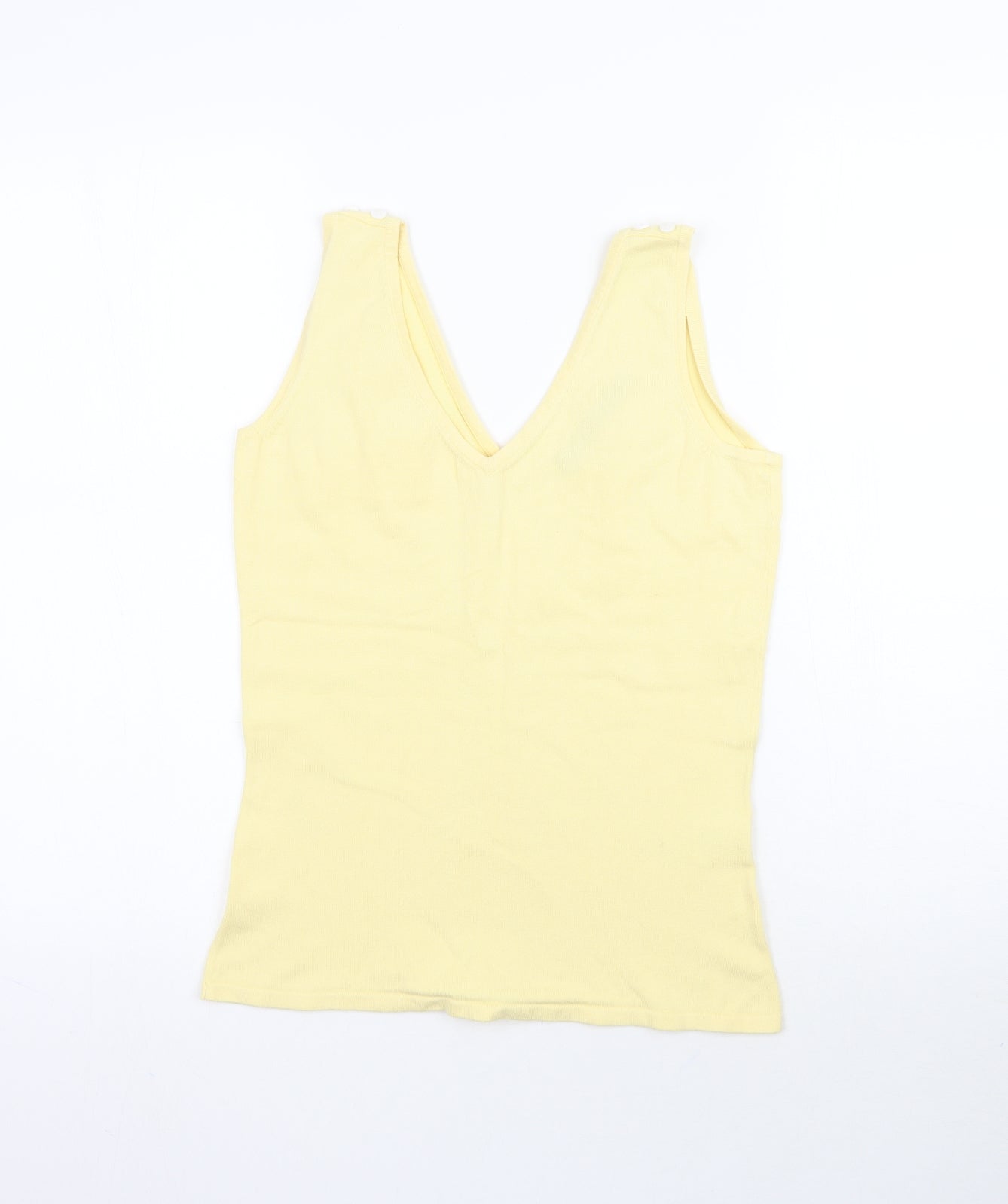 Fenn Wright Manson Womens Yellow  Knit Basic Tank Size S