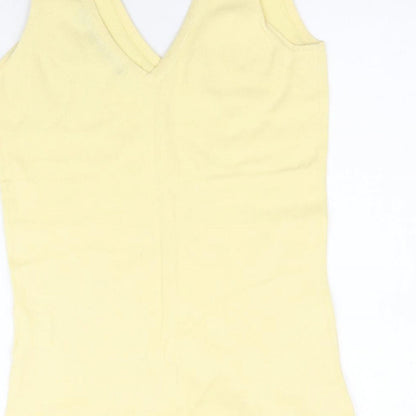Fenn Wright Manson Womens Yellow  Knit Basic Tank Size S