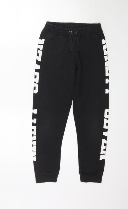New Look Girls Black   Jogger Trousers Size 9 Months - Ninety Seven