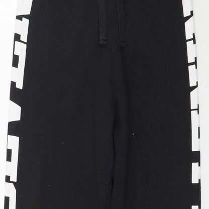 New Look Girls Black   Jogger Trousers Size 9 Months - Ninety Seven