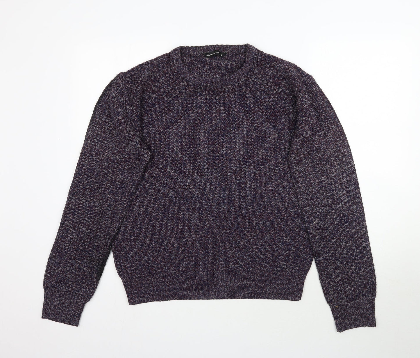 Womens UK Size L Cedar Wood State Purple Pullover Jumper