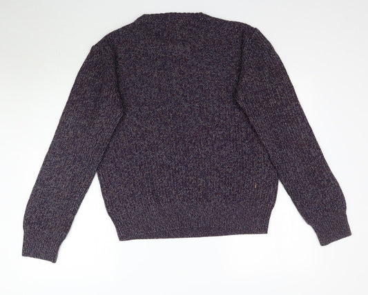 Womens UK Size L Cedar Wood State Purple Pullover Jumper