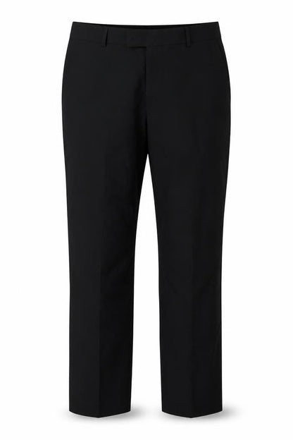 Front view of Debenhams women’s black trousers, size UK 36, in, 31-inch leg - work office