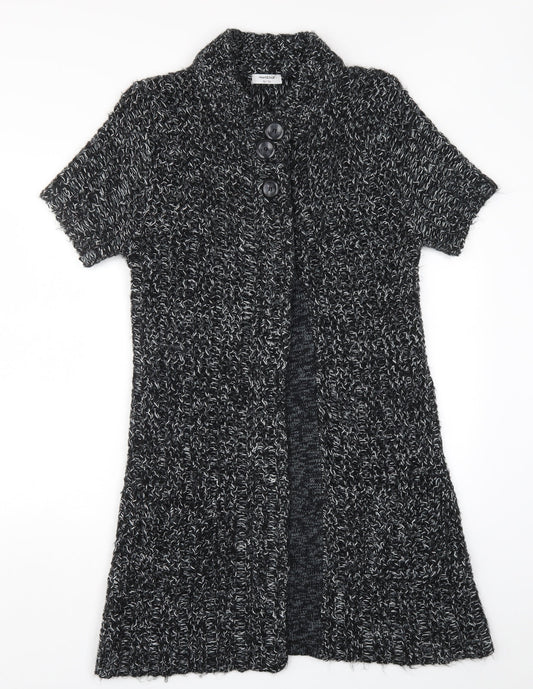 Heart & Soul Womens Grey  Knit Cardigan Jumper Size 12