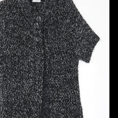 Heart & Soul Womens Grey  Knit Cardigan Jumper Size 12