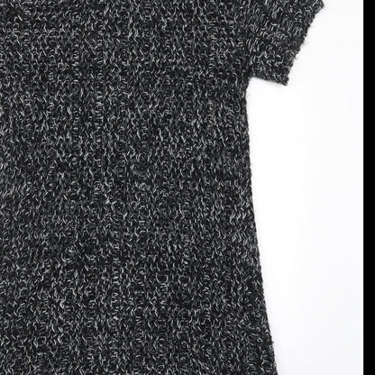 Heart & Soul Womens Grey  Knit Cardigan Jumper Size 12