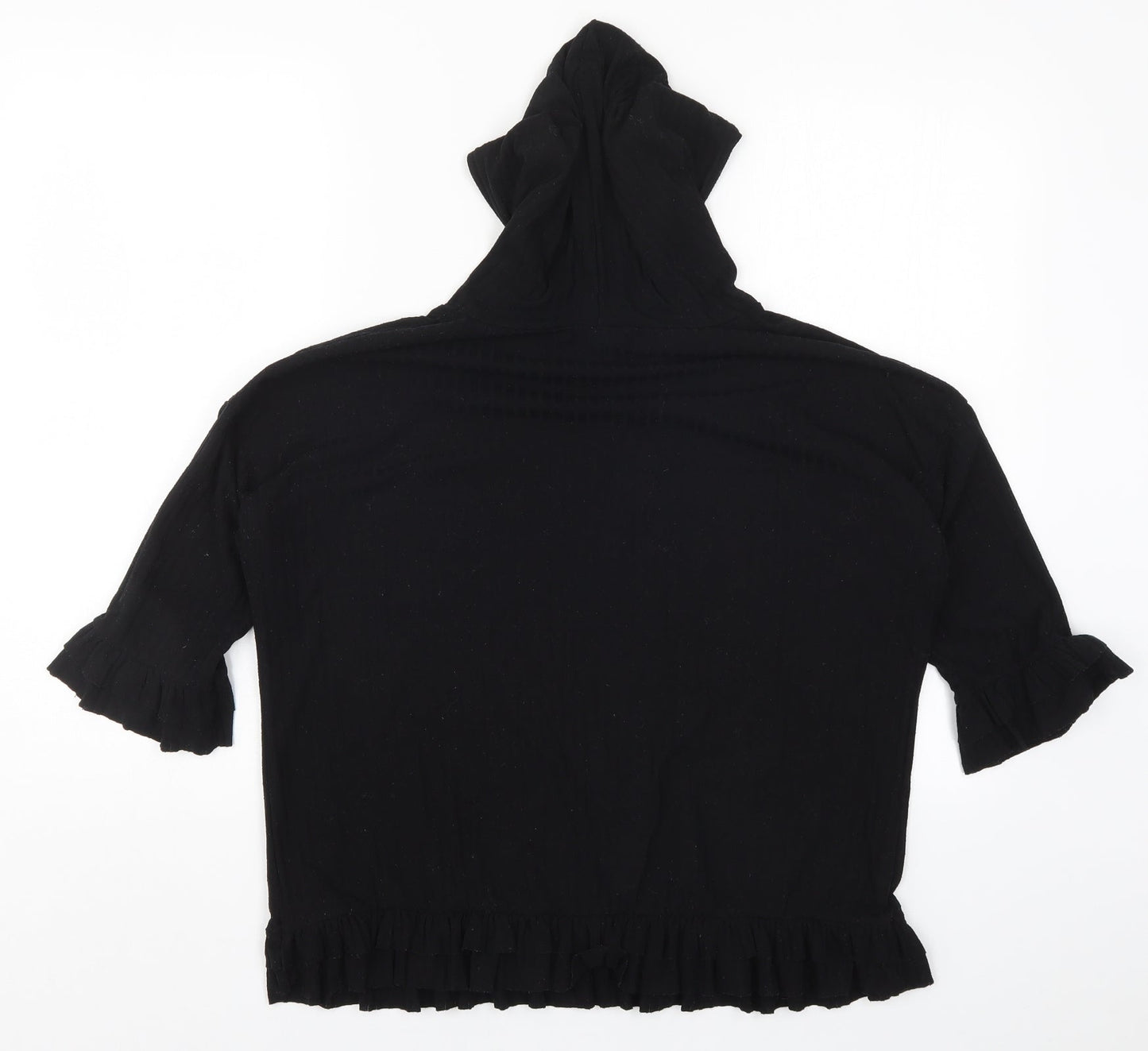 Boohoo Womens Black   Pullover Hoodie Size M