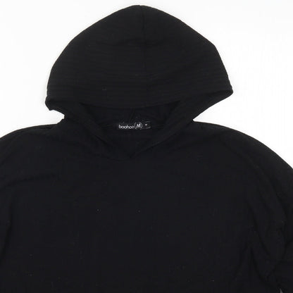 Boohoo Womens Black   Pullover Hoodie Size M