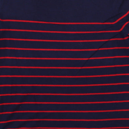 Autonomy Womens Blue Striped Knit Pullover Jumper Size 12  - Red