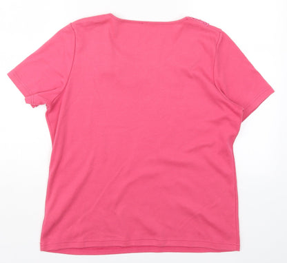 Bonmarché Womens Pink   Basic T-Shirt Size M