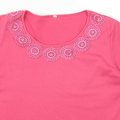 Bonmarché Womens Pink   Basic T-Shirt Size M
